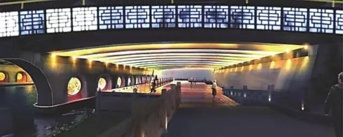 坝基桥美化效果图