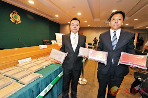 香港海关捣毁一毒品仓库 查获毒品市值8000万港币