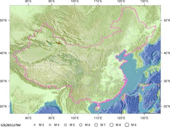 7月7日10时56分新疆哈密市伊州区发生3.0级地震