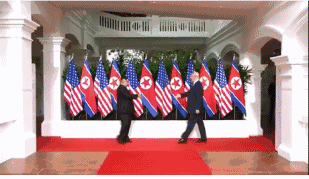 朝美领导人会晤(资料图)