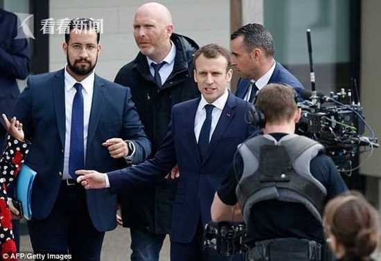 马克龙否认与打人保镖有不伦关系:没给他核按钮