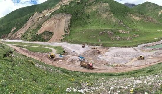 青海回应非法采砂:为灾后重建而设的临时采砂场