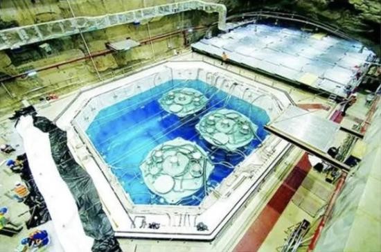 大亚湾核反应堆中微子实验远点实验厅。图片来源:曹俊,blog.sciencenet.cn