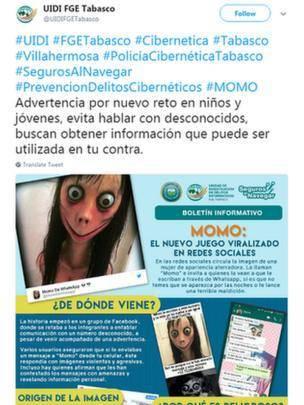 墨西哥警方通过推特提醒网友，不要参与其中