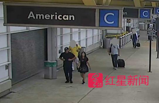 ▲监控视频中的黑衣女子   图据美国弗吉尼亚警方社交媒体