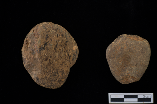 韩国近日出土的网坠（图片：延世大学博物馆）