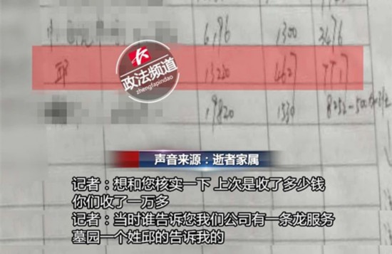 殡葬服务公司买卖逝者信息 1单业务信息费可卖万元