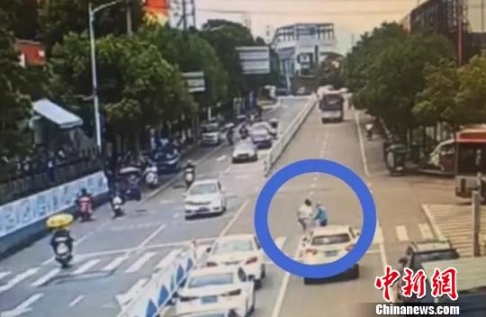 浙江三门街头暖心一幕：女司机斑马线前下车扶老人