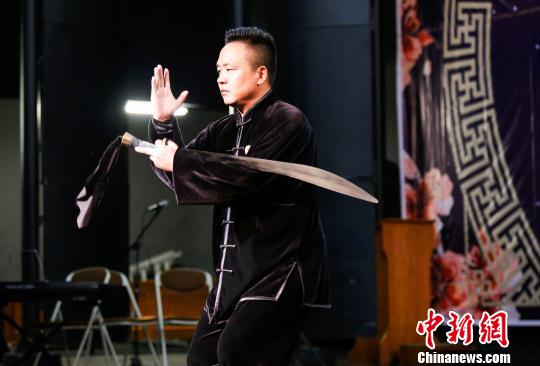 图为卢氏太极表演 钟欣 摄