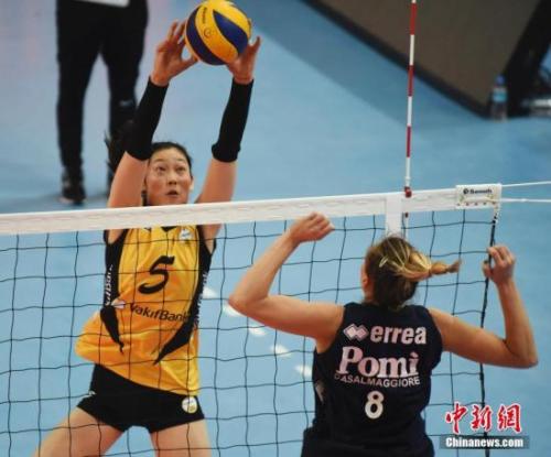 资料图:经过大赛的洗礼,朱婷的技术愈发成熟。