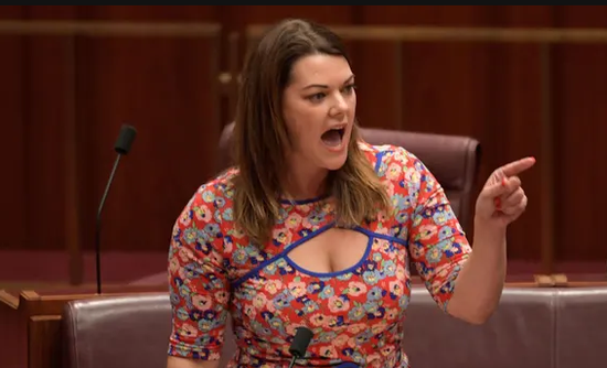 汉森·杨（Sarah Hanson-Young）（卫报视频截图）