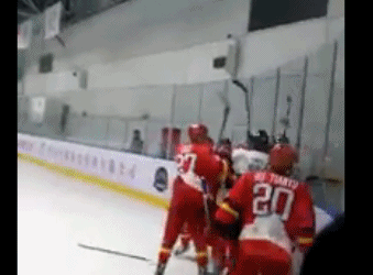 冰球选手被冰刀击中缝针案例_恐怖!曲棍球手被球击中失明 切开脑袋手术满头刀疤_冰球比赛危险事件