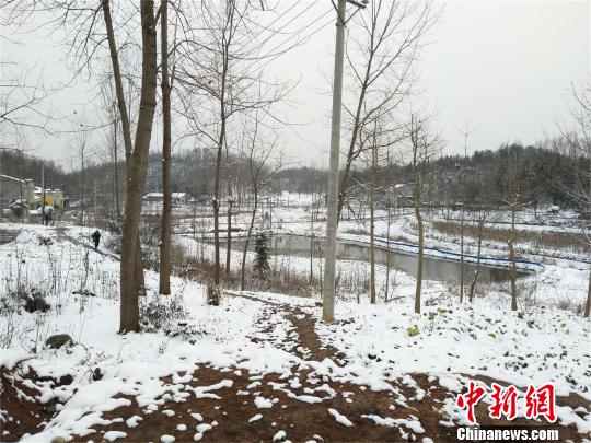 襄阳市谷城县一乡村的雪景 马闯 摄