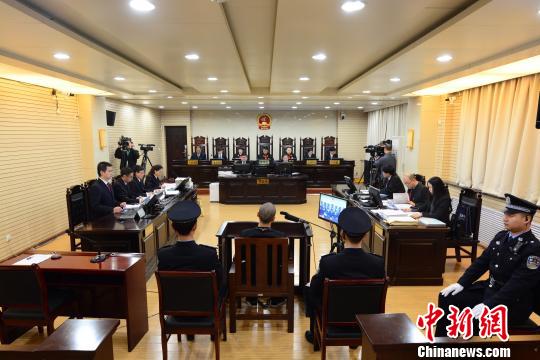 图为法院庭审现场。陕西法院