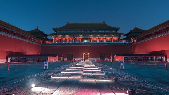 ▲故宫夜景资料图   图片来源：视觉中国