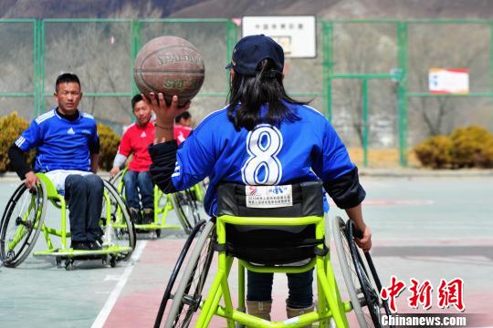 西藏轮椅篮球队进行藏历新年后首次训练(图3)