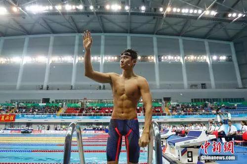  资料图：赛场上的宁泽涛 中新社记者 富田 摄