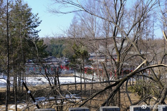 站在曹园的围墙上，可清晰看到里面规模惊人的建筑群