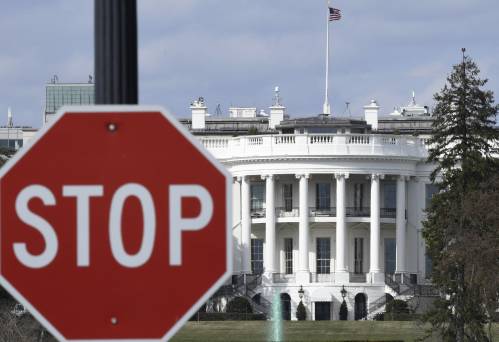 图为3月15日在美国首都华盛顿拍摄的白宫。新华社