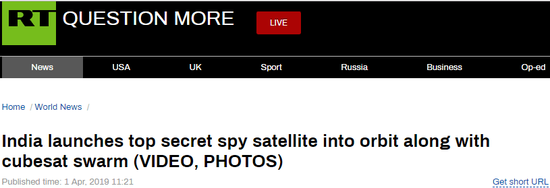 (今日俄罗斯报道截图)