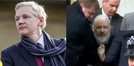 阿桑奇被捕（右） 