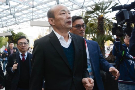 高雄市长韩国瑜。（图片来源：台湾&ldquo;中时电子报&rdquo;）