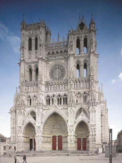 巴黎圣母院外景。图片源自&ldquo;MappingGothicFrance&rdquo;网站。