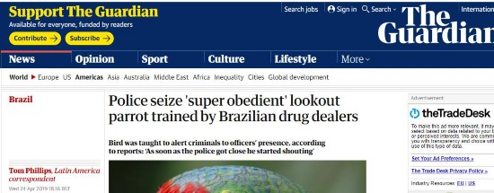 《卫报》报道截图