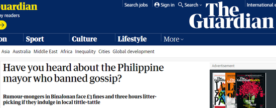 (《卫报》报道截图)