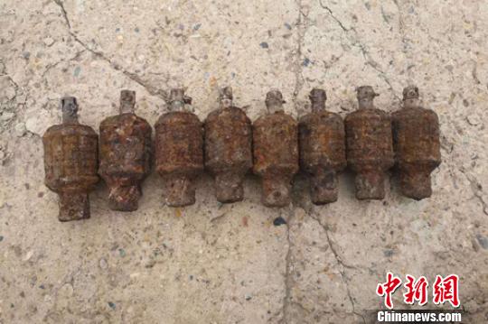 内蒙古呼伦贝尔边境地区发现8枚日伪时期手雷