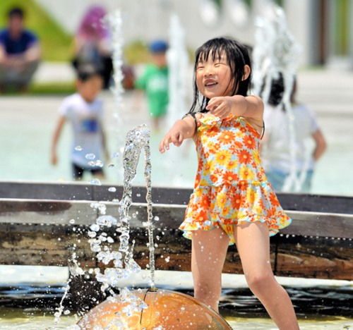 北海道迎来高温天气 最高气温达39.5℃（图片来源：朝日新闻网站）