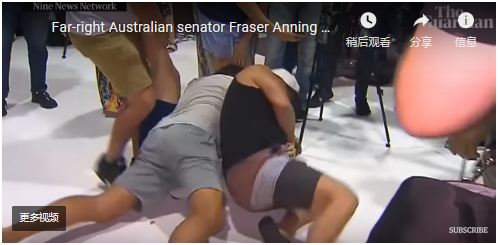  康诺利被按倒在地 视频截图