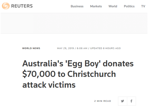 路透社 报道截图