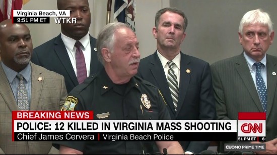 弗吉尼亚比奇市警长詹姆斯 塞韦拉（图源：CNN）