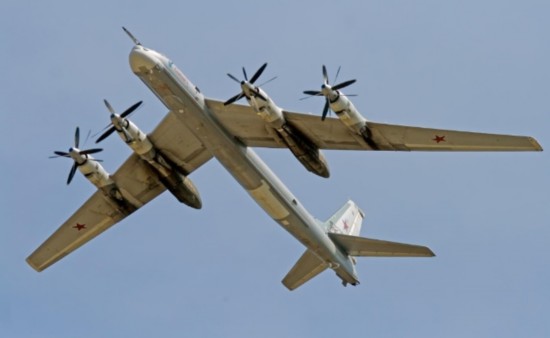 资料图：俄罗斯TU-95轰炸机