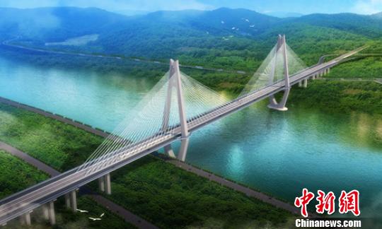 四川宜宾：高铁和公路同层合建斜拉长江大桥水下工程完成