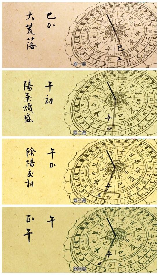  △剧中片头出现日晷的画面