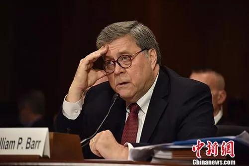 资料图:美国司法部长威廉 巴尔。中新社记者 沙晗汀 摄