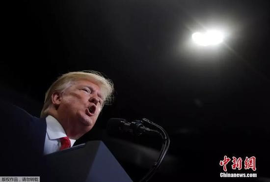 资料图:美国总统特朗普。