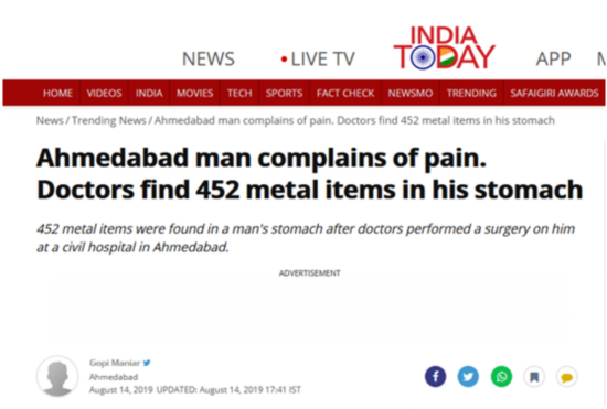 《今日印度》报道截图