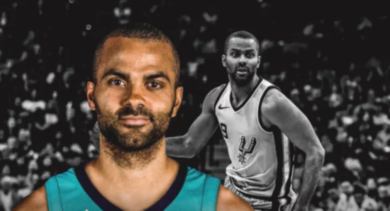 马刺11月12日退役帕克9号球衣 GDP战袍一同挂在球馆上空