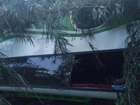 事发现场。 当地华人供图