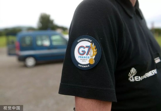 G7前夕法国和西班牙在两国交界处增强警力。/视觉中国