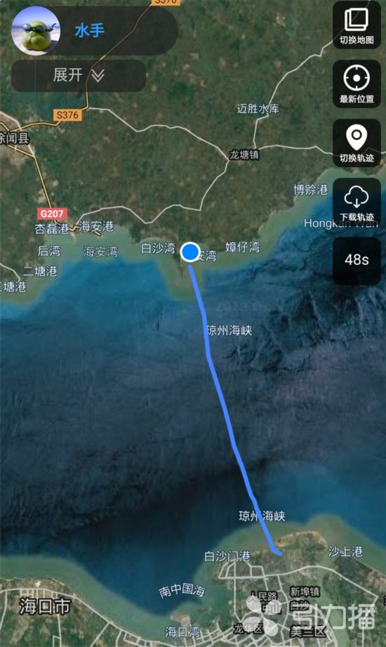 史上最快！苏州五勇士成功横渡琼州海峡