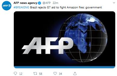 　法新社推特截图