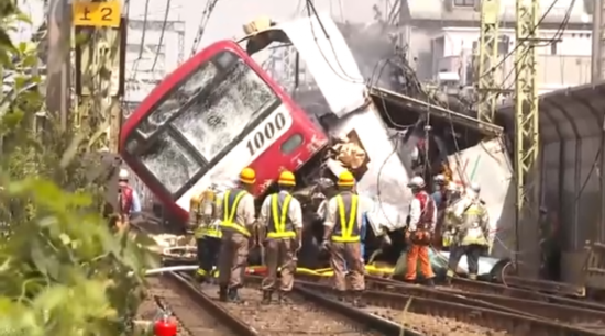 事故现场（NHK电视台）
