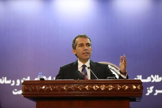 ▲2019年9月8日，在阿富汗喀布尔，阿富汗总统府发言人西迪克&middot;西迪基在新闻发布会上发表声明说，只有塔利班接受停火并与阿政府直接对话，和平才能实现。新华社发