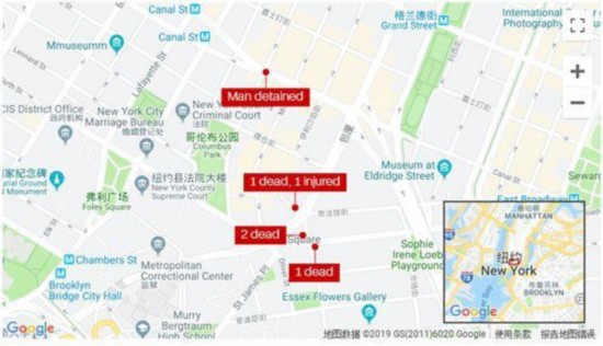 ▲案件发生地点示意图。