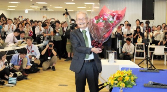 2019诺贝尔化学奖获得者吉野彰：希望获奖能为年轻研究者带来鼓励（图片来源：朝日新闻网站）