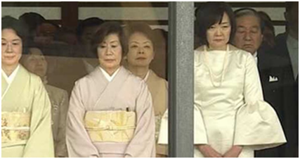  安倍昭惠参加典礼 图源：雅虎新闻